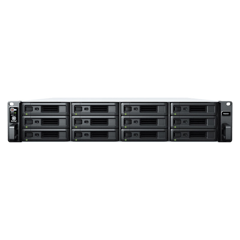 Synology RackStation RS2423+ - 48TB / 12x 4TB / SATA / 12-Bays / USB / LAN / Rack (2U)