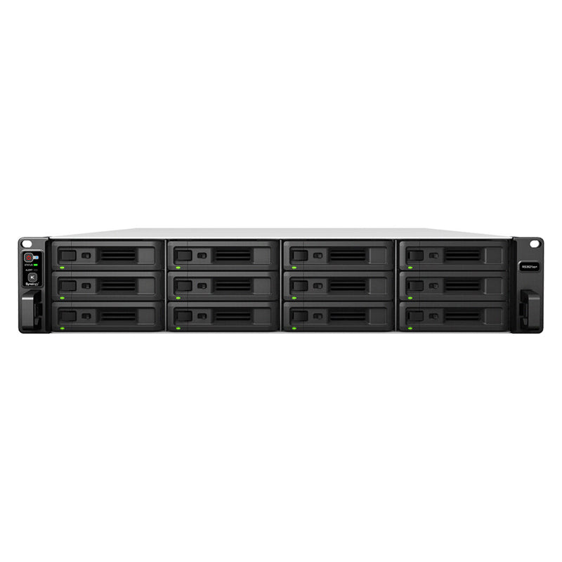 Synology RackStation RS3621xs+ - 128TB / 8x 16TB / SATA / 12-Bays / USB / LAN / Rack (2U)