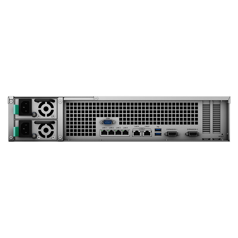 Synology RackStation RS3621xs+ - 216TB / 12x 18TB / SATA / 12-Bays / USB / LAN / Rack (2U)