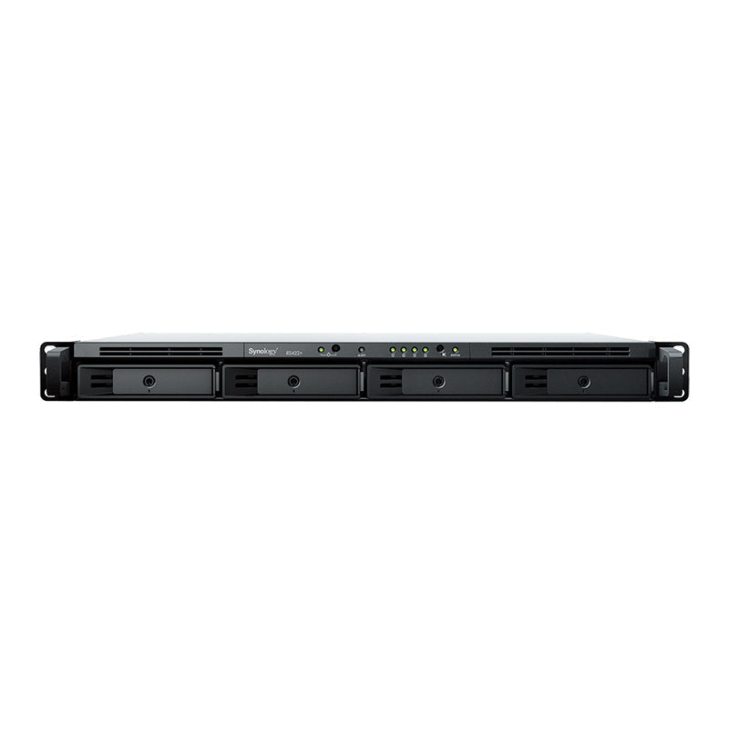 Synology RackStation RS422+ - 18TB / 3x 6TB / SATA / 4-Bays / USB / LAN / Rack (1U)