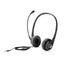 HP Stereo Over Ear Wired Headset with Mic - 3.5mm / Black