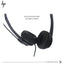 HP Stereo Over Ear Wired Headset with Mic - 3.5mm / Black