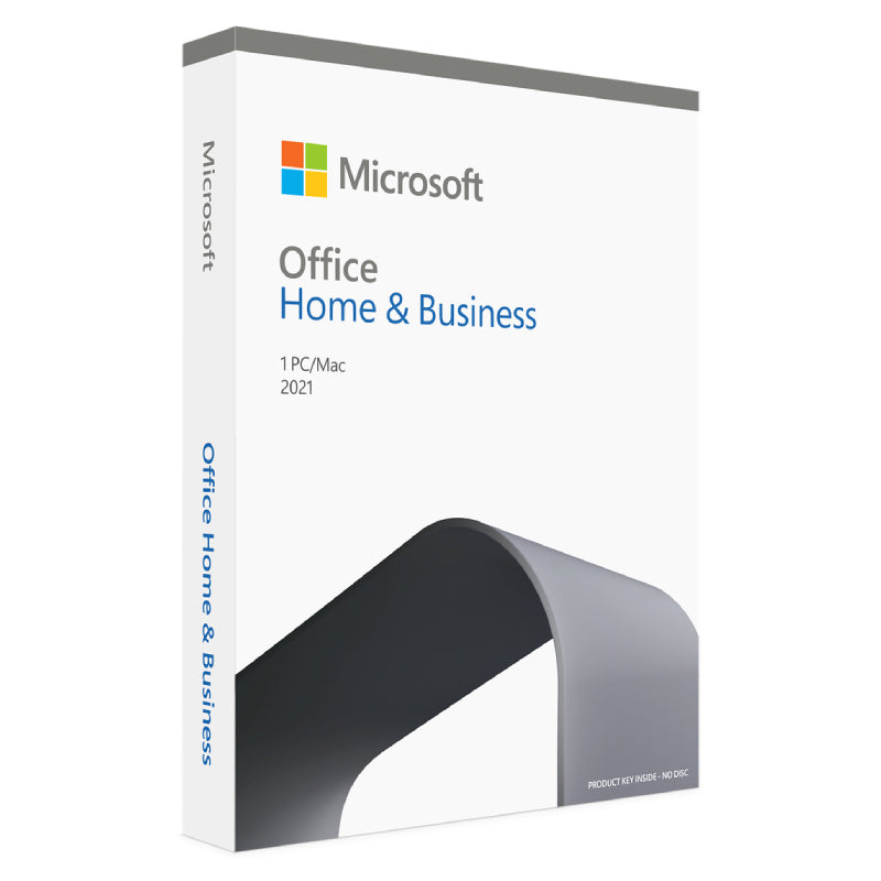 Microsoft Office Home and Business 2021 - 1 Person License / 32 & 64-Bit / Medialess