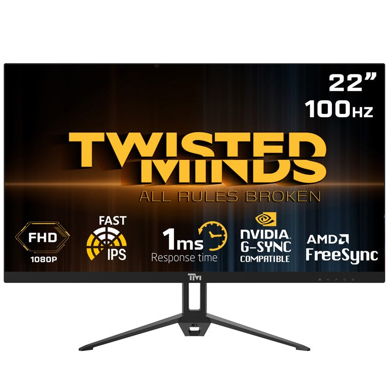 Twisted Minds TM22FHD100IPS 22" FHD IPS / 100Hz / 1ms Gaming Monitor - Black