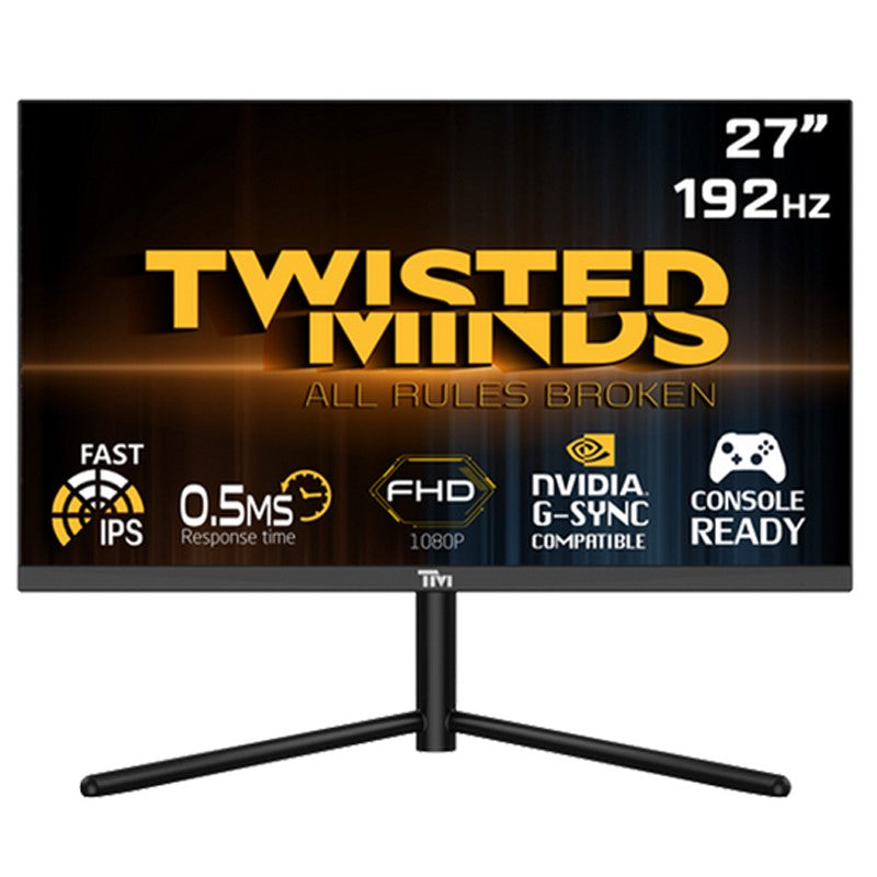 Twisted Minds 27'' FHD Fast IPS / 192Hz / 0.5ms /  HDMI 2.1 / HDR Gaming Monitor - Black