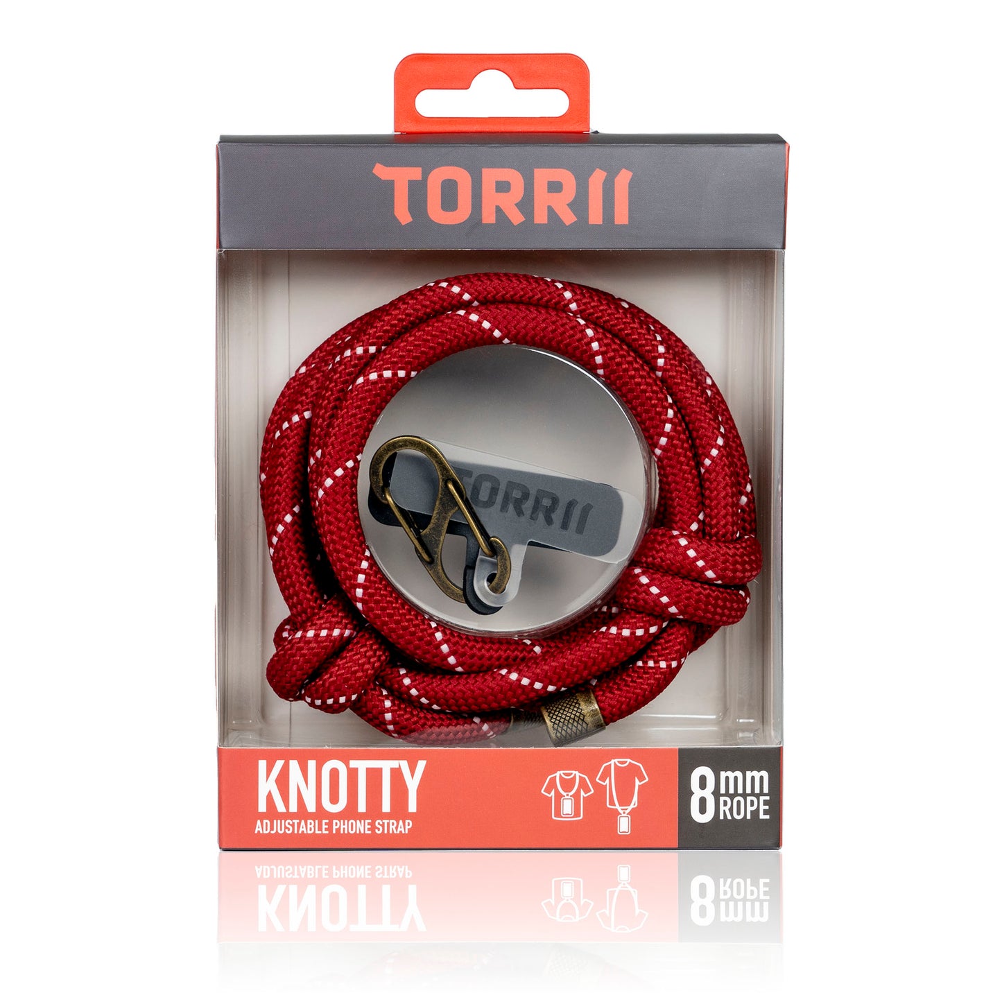 Torrii Knotty series 8mm Strap - Raspberry