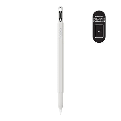MOMAX Mag.Link Pop Magnetic Active Stylus Pen/iPad - 90mAh / USB-C / White