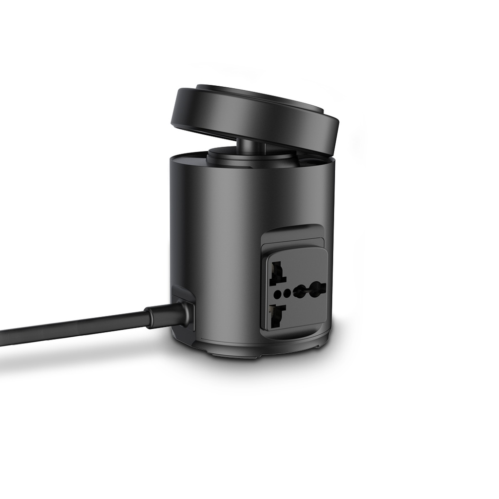 Powerology Magsafe Power Hub USB-C Power Delivery And USB-A QC 3.0 - Black