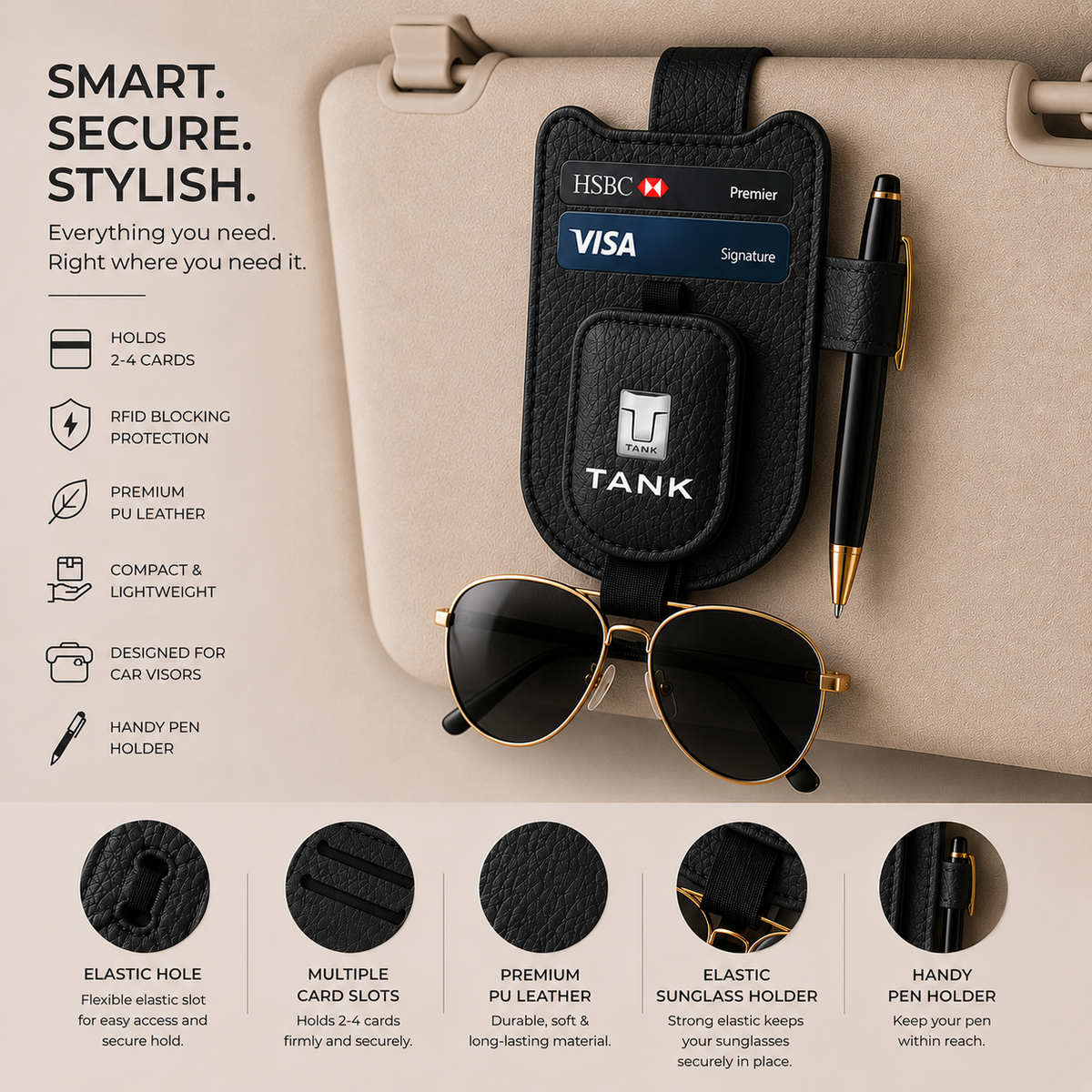 TANK Mounted Eyepiece Holder - Black