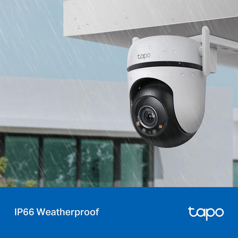 TP-Link (Tapo C520WS) Outdoor Pan/Tilt Security Wi-Fi Camera - 4MP / H.264 / 1440p Full HD / 2.4 GHz - White