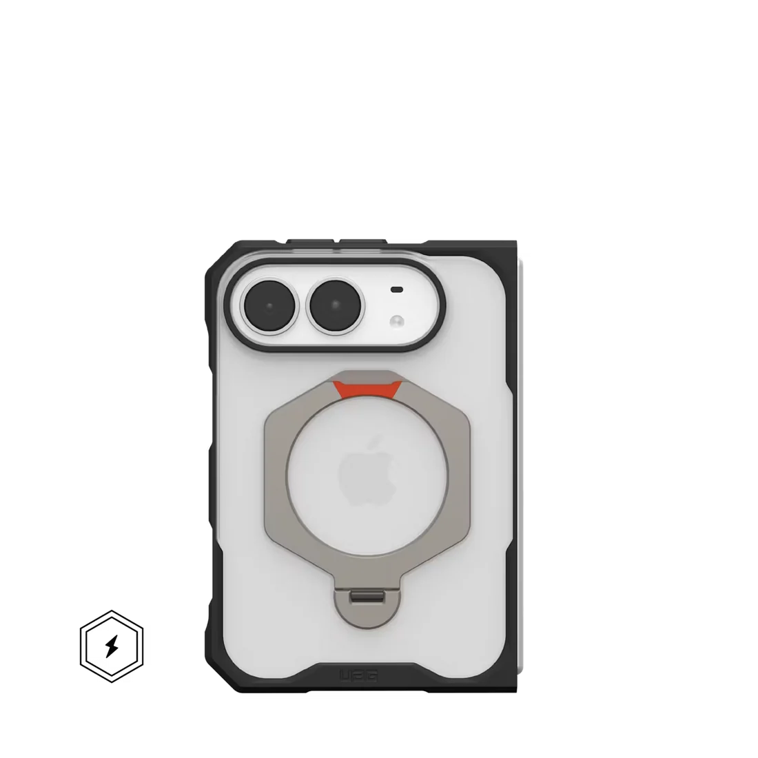 Apple iPhone Duo - 256GB / 7.6" Inner Display / 5.4" Outer Display / Night Sky / Japanese Version + Apple AirPods 5 Earbuds - USB-C / Bluetooth 5.3 / White + UAG Mouve XTE Case for Apple iPhone Duo - Ice - Bundle Offer
