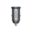 MOMAX MoVe Dual-Port Car Charger - 30W / USB-A / USB-C / Grey