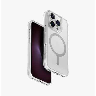UNIQ HYBRID IPHONE 16 PRO (2024) 6.3 MAGCLICK CHARGING LIFEPRO XTREME (AF) - DOVE FROST CLEAR Accessories > Mobiles &