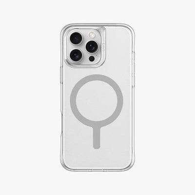 UNIQ HYBRID IPHONE 16 PRO (2024) 6.3 MAGCLICK CHARGING LIFEPRO XTREME (AF) - DOVE FROST CLEAR Accessories > Mobiles &