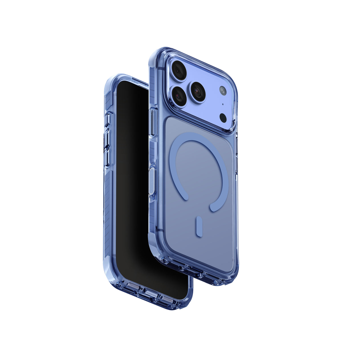 Uniq Hybrid Magclick Charging Combat For Apple iPhone 18 Pro Max - Polar Blue