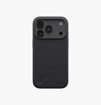 Uniq Hybrid Lino MagSafe Case for iPhone 18 Pro Max - Charcoal Grey