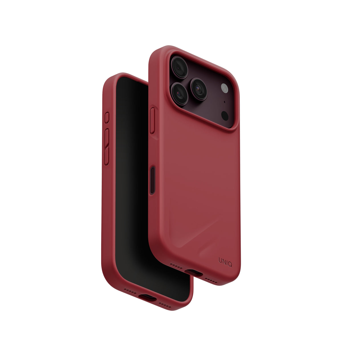 Uniq Hybrid Lino MagSafe Case for iPhone 18 Pro Max - Cranberry Red