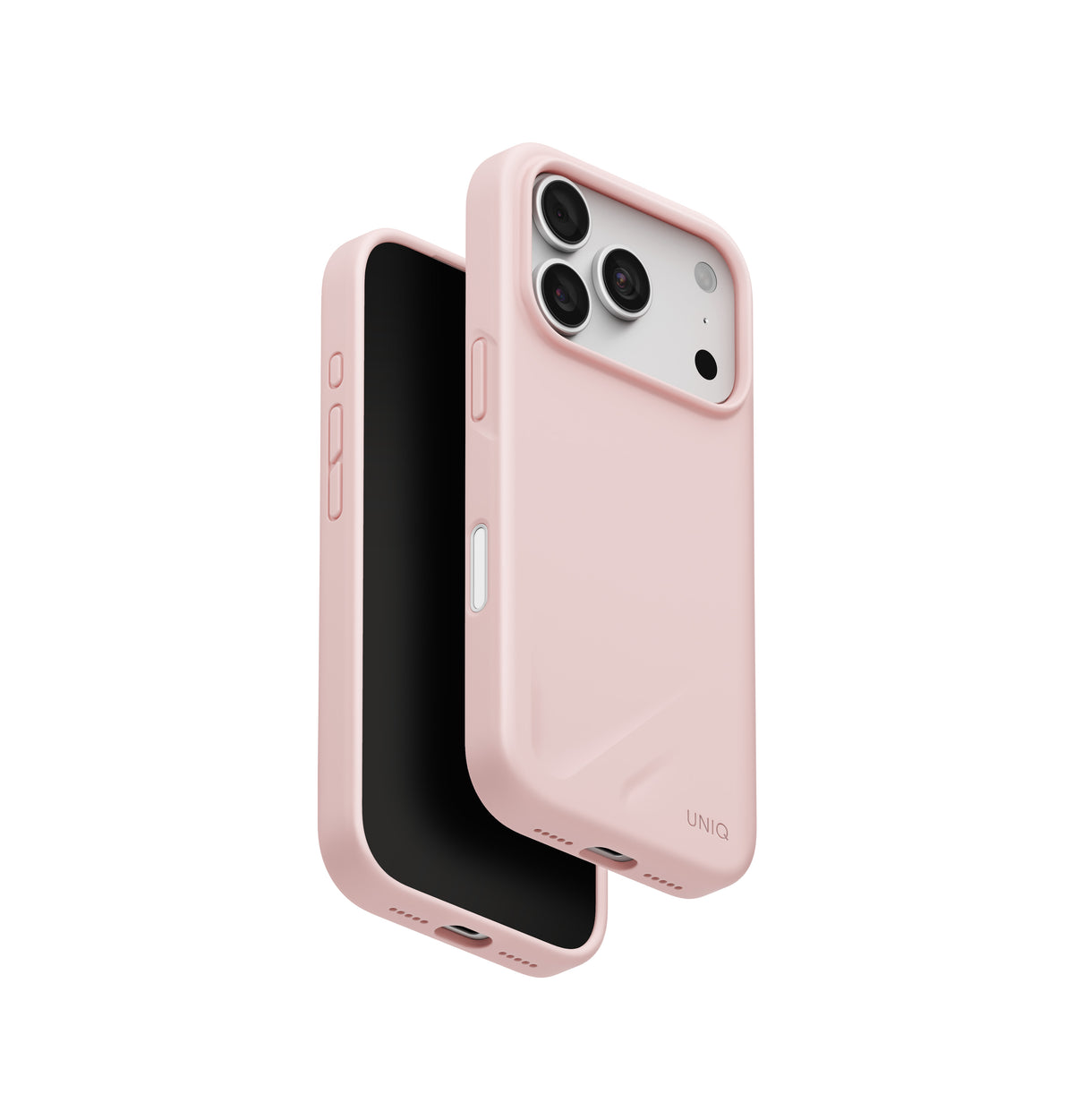 Uniq Hybrid Lino MagSafe Case for iPhone 18 Pro Max - Pale Rose