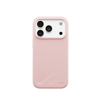 Uniq Hybrid Lino MagSafe Case for iPhone 18 Pro Max - Pale Rose
