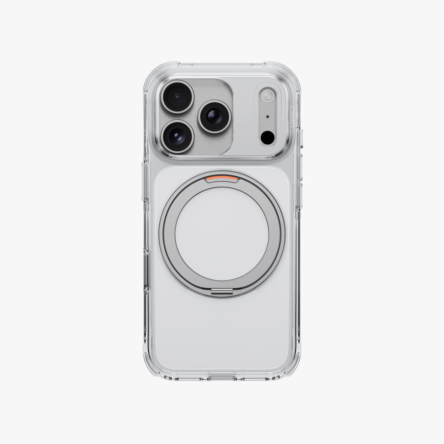 Uniq Hybrid Swivix With 360 Rotating Kickstand MagSafe Case for iPhone 18 Pro - Lucent Clear