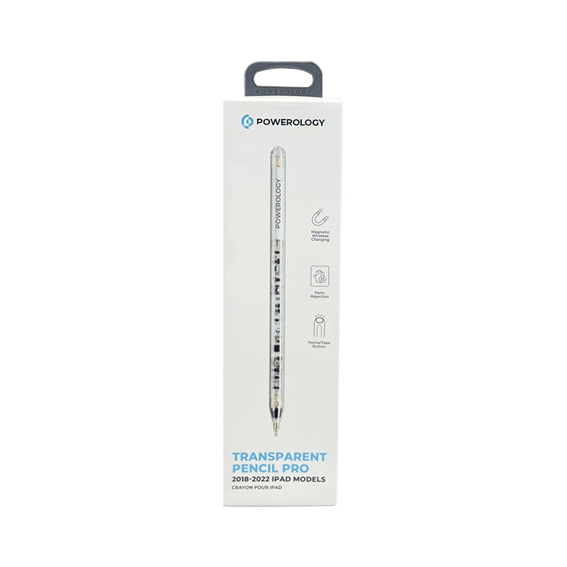 Powerology Transparent Pencil Pro - iPad 2018-2022 / White