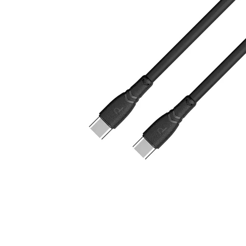 Pawa PVC 60W Data & Quick Charging USB-C to USB-C Cable 1.2m/4ft - Black