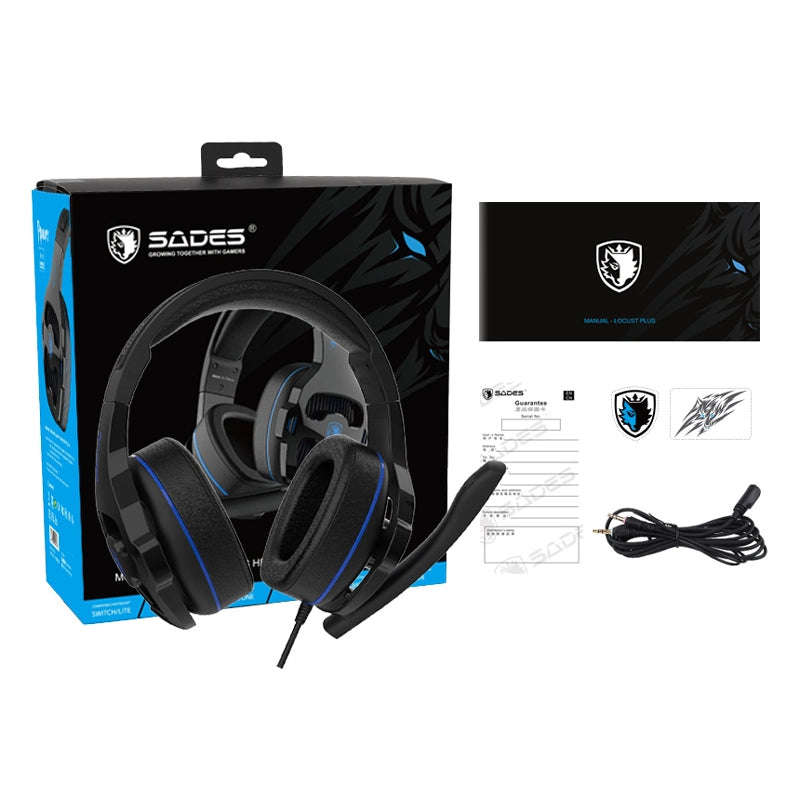 SADES P POWER MULTI-PLATFOM HEADSET - BLACK