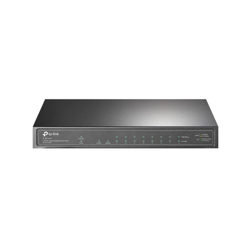 TP-Link TL-SG1210P 10-Port Gigabit Desktop Switch with 8-Port PoE+