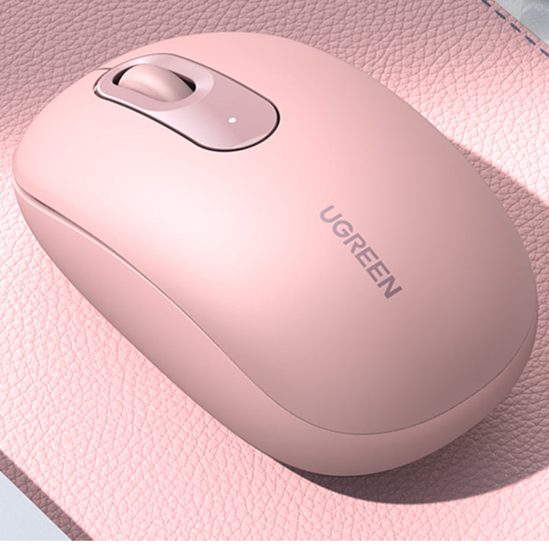 UGREEN 2.4G Wireless Mouse - Cherry Pink