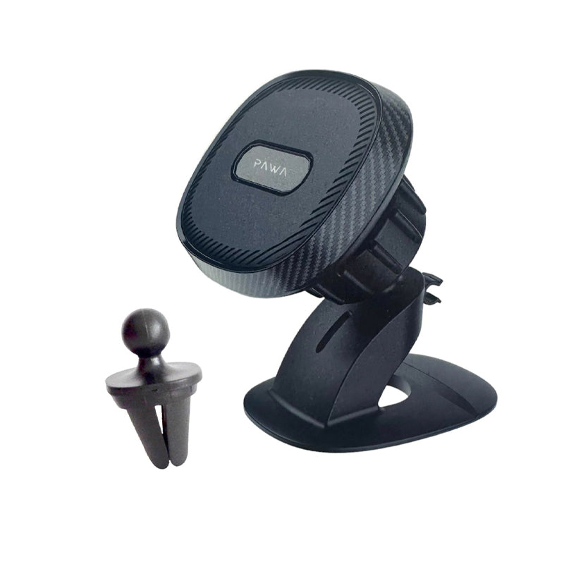 Pawa Magnetic 2IN1 Car Mount with Six Rubidium Magnet - Black