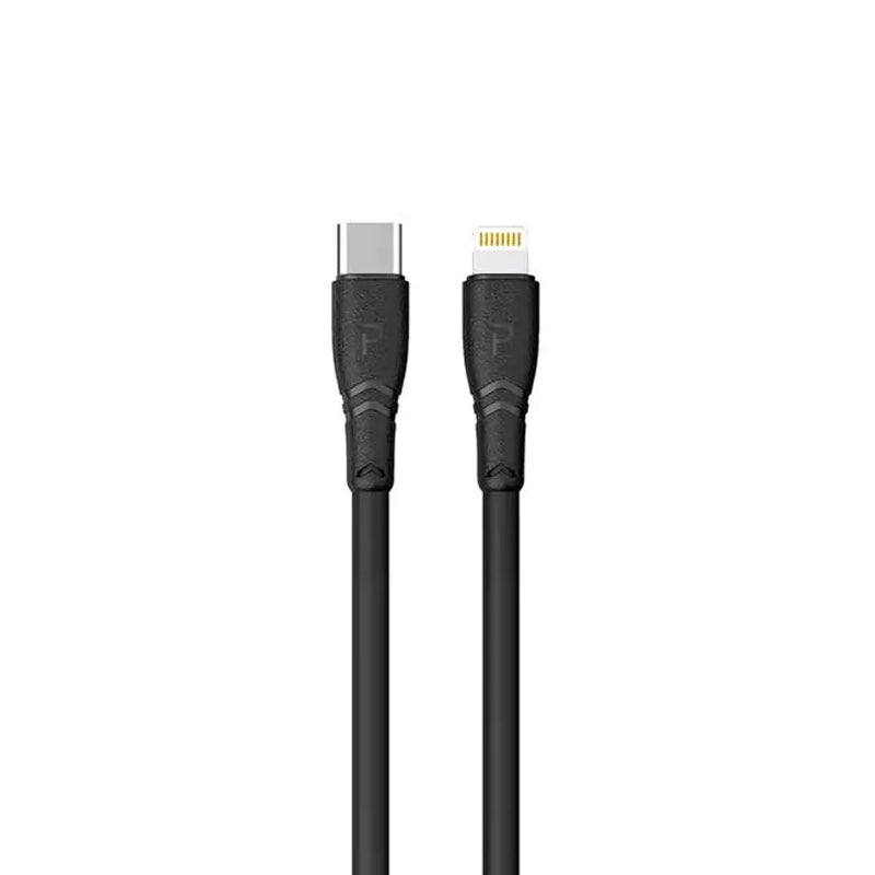 Pawa PVC USB-C to Lightning Cable 20W 2M - Black