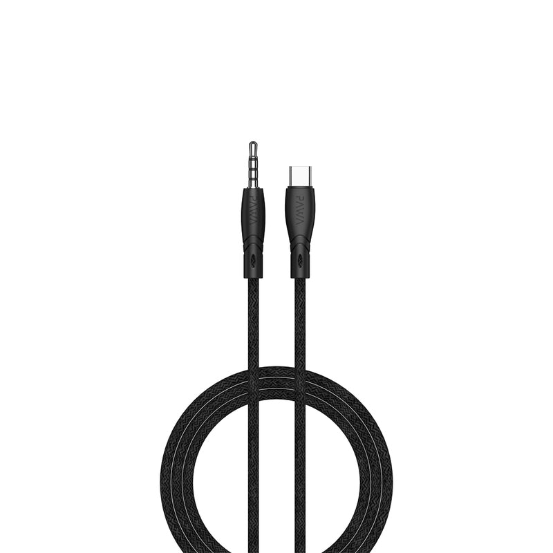 PAWA Type C To Audio Baried Cable - Black