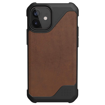 UAG iPhone 12 mini Metropolis LT LTHR ARMR Case - Brown Leather