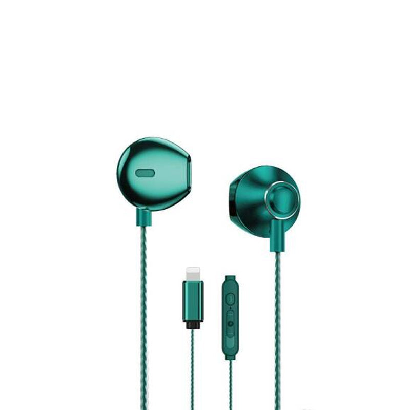 WEKOME YB08 Blackin Series - HiFi Lightning wired headphones - Dark Green