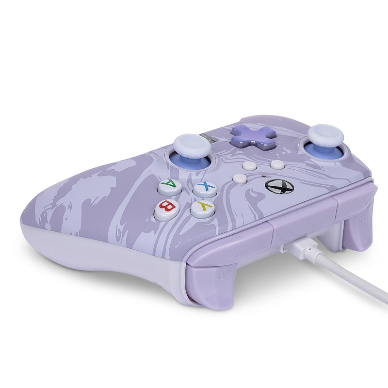 PowerA - Enhanced Wired Controller for Xbox Series X|S - Lavender Swirl