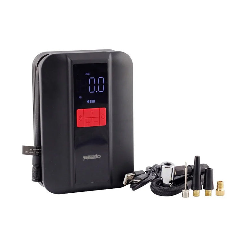 Yesido Inflator Pump Multifunctional Air Pump - 4000mAh / 150PSI / USB / Type-C - Black