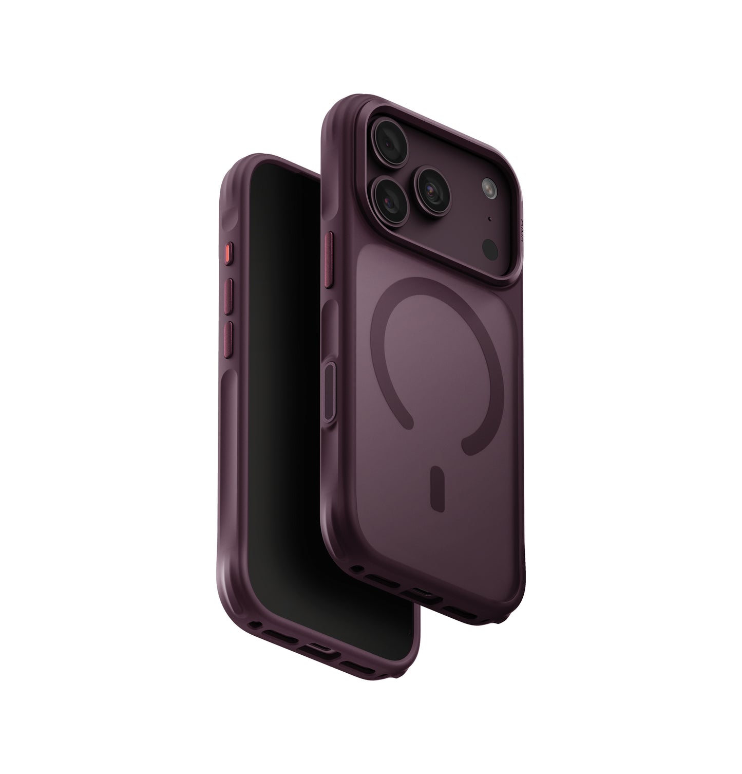 Uniq Hybrid Veren MagSafe Case for iPhone 18 Pro - Burgundy Frost