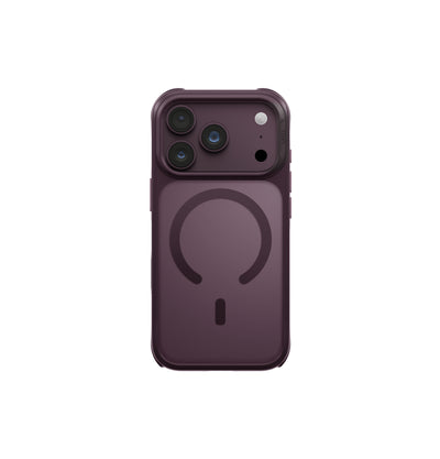 Uniq Hybrid Veren MagSafe Case for iPhone 18 Pro - Burgundy Frost