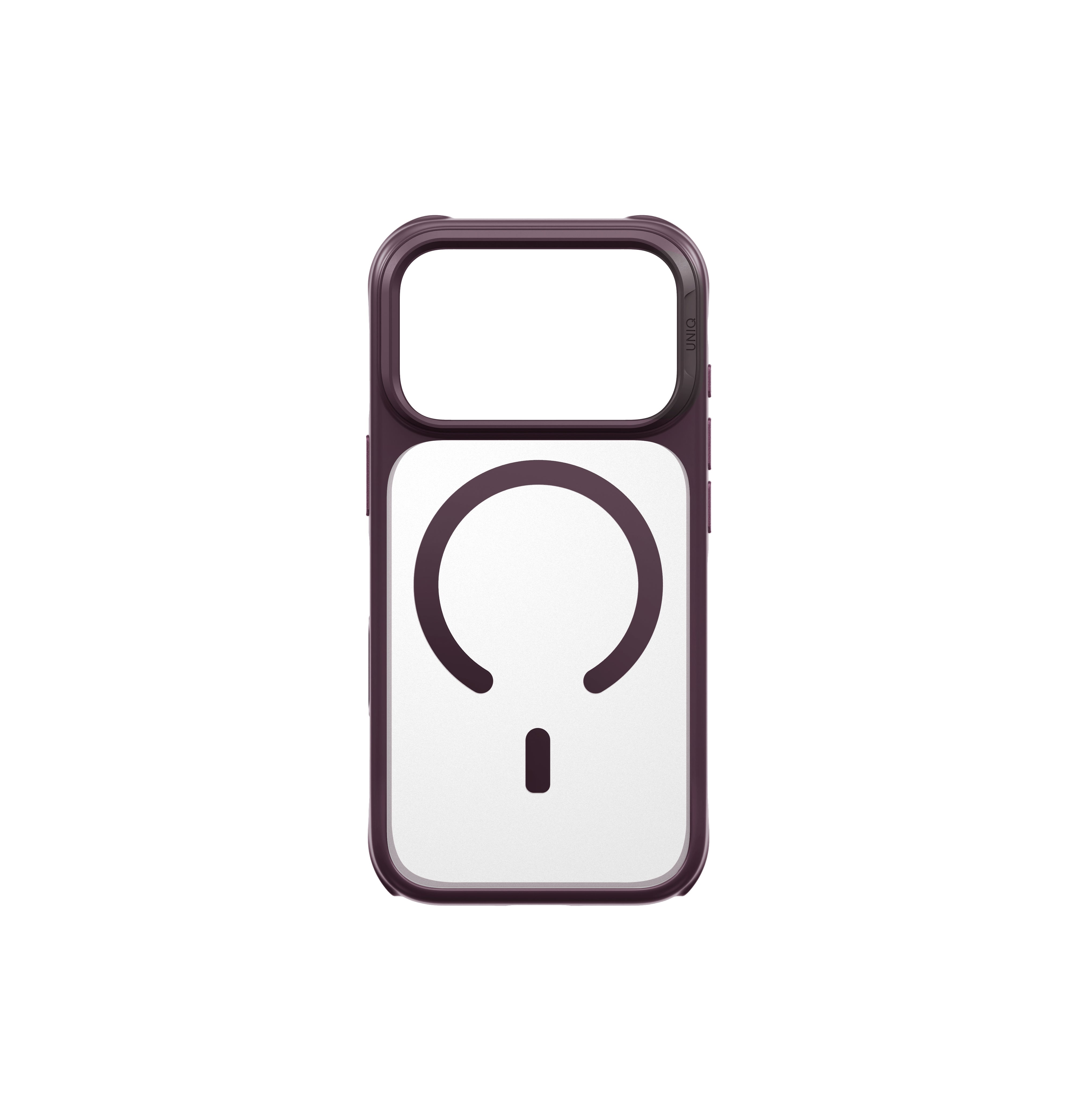 Uniq Hybrid Veren MagSafe Case for Apple iPhone 17 Pro / Apple iPhone 18 Pro - Burgundy Frost