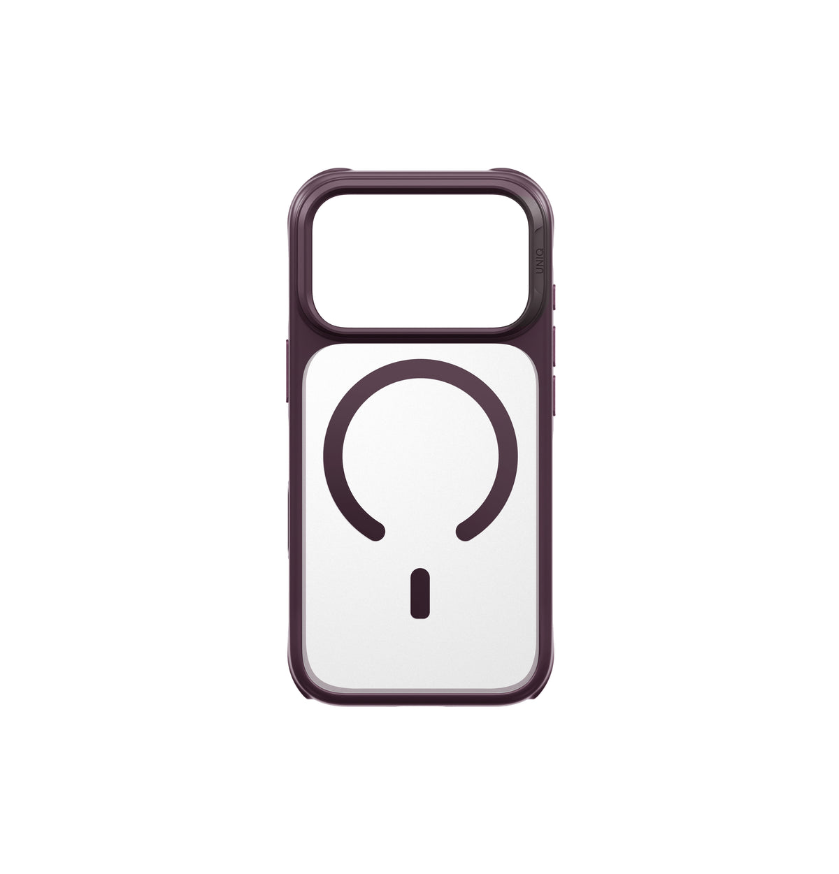 Uniq Hybrid Veren MagSafe Case for iPhone 18 Pro - Burgundy Frost