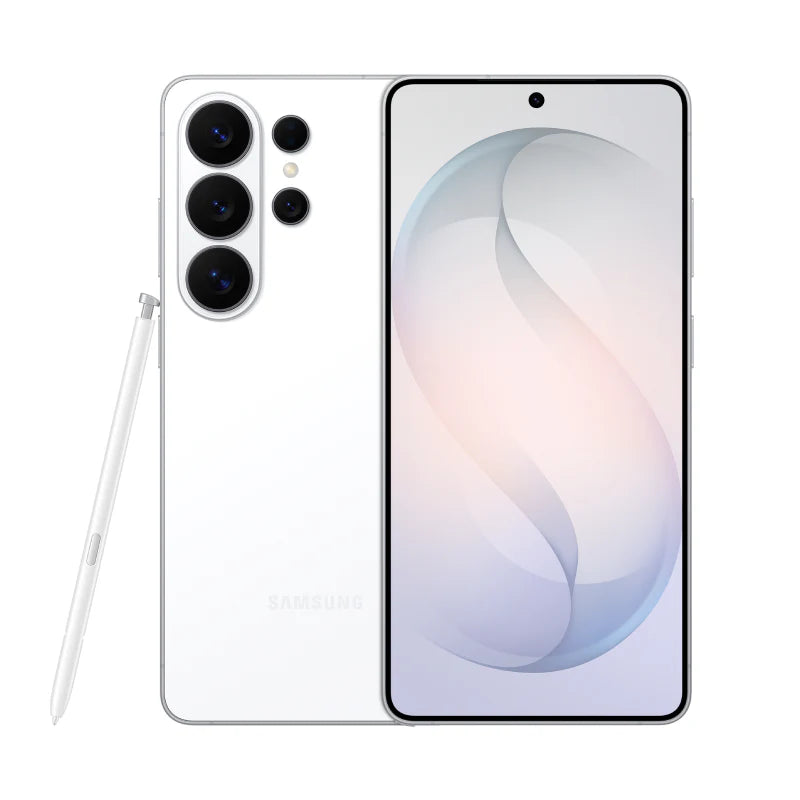 Bundle Offer - Samsung Galaxy S26 Ultra - 512GB / 6.9" Quad HD+ / Wi-Fi / 5G / White - Mobile + Samsung Galaxy S26 Ultra Clear Magnet Case - Transparent + Elephant Horn HD Clear Premium Tempered Glass For Samsung Galaxy S26 Ultra - Clear