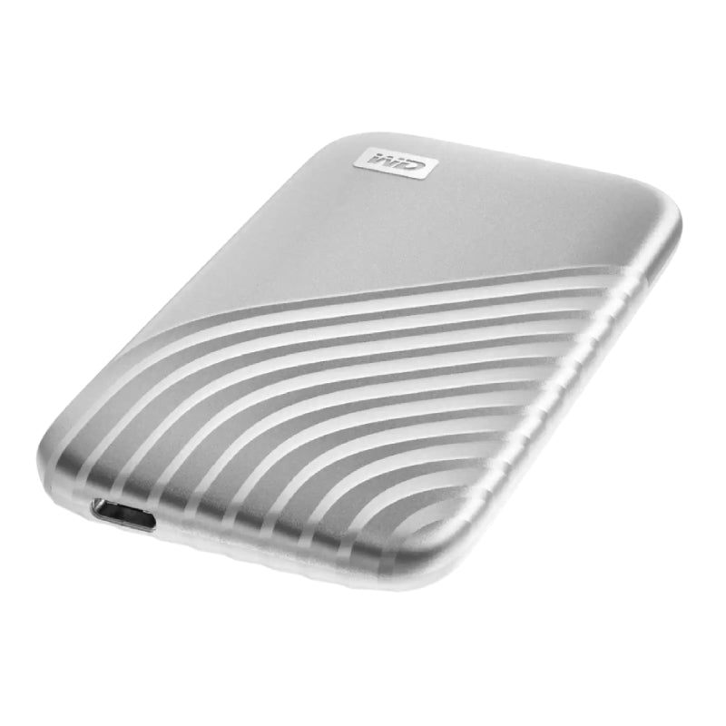 WD My Passport SSD - 1TB / Up to 1050MB/s / USB-C / Silver / External SSD (Solid State Drive)