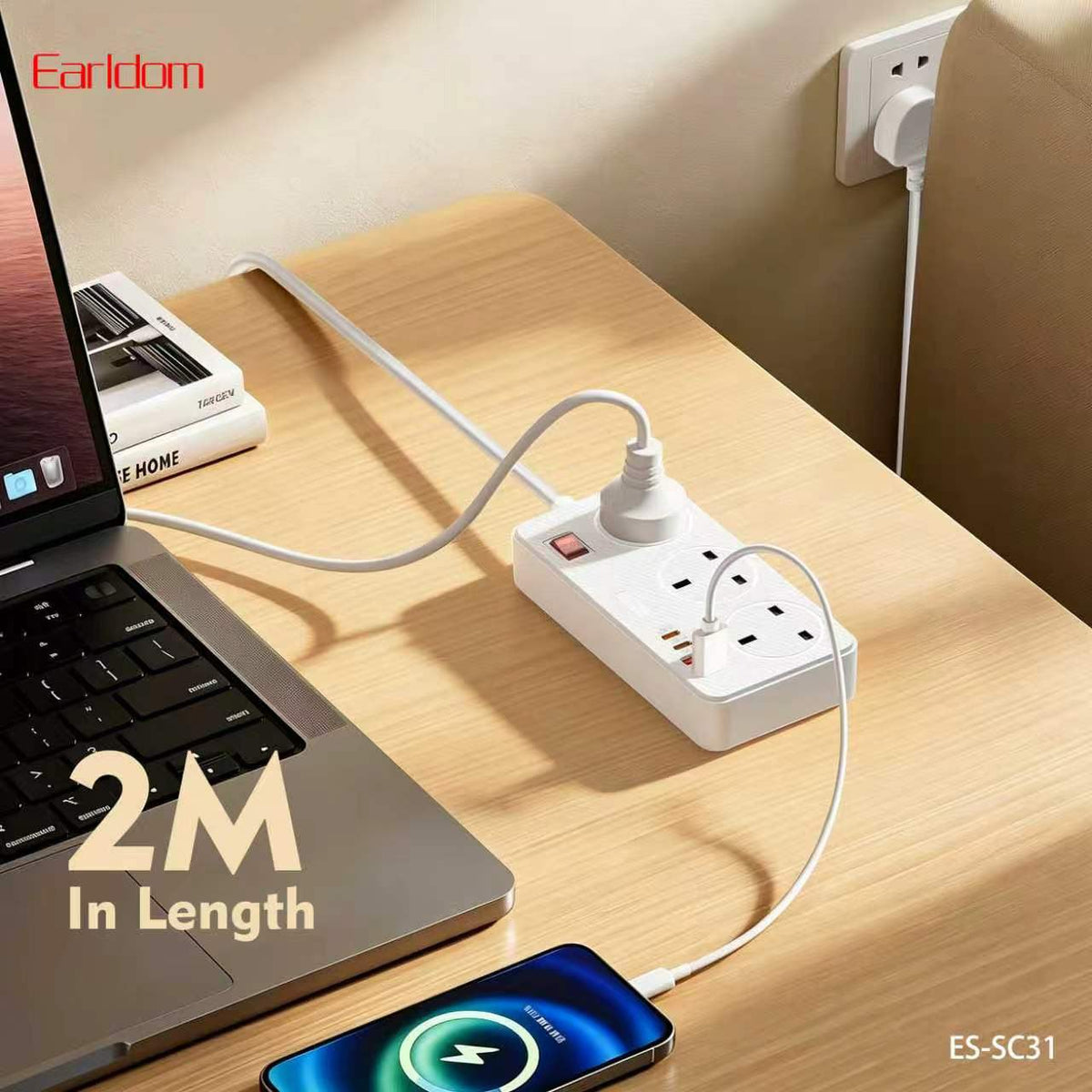 Earldom SC31 Multi-Socket Power Strips- White (Gmark Approved)