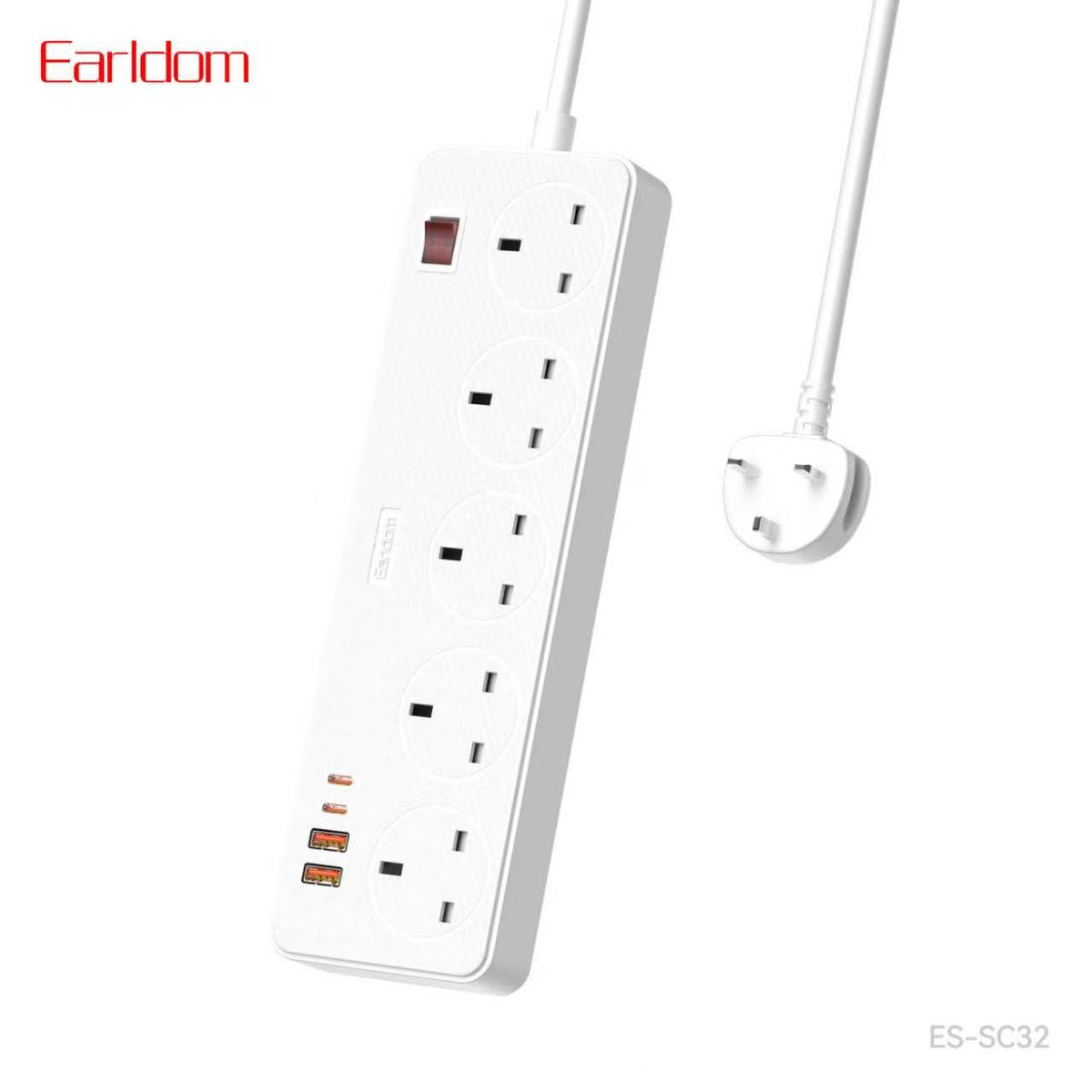Earldom SC31 Multi-Socket Power Strips- White (Gmark Approved)