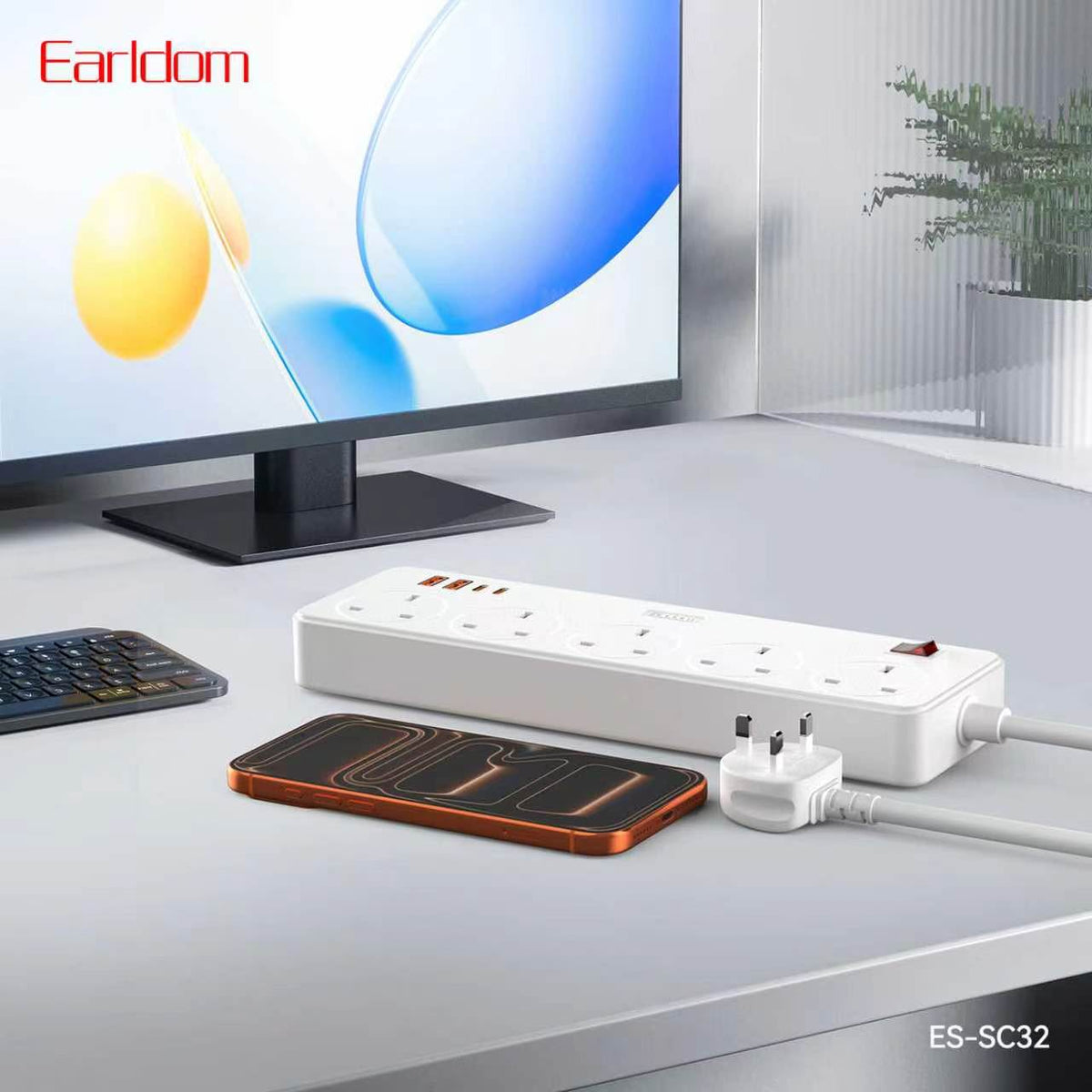 Earldom SC31 Multi-Socket Power Strips- White (Gmark Approved)