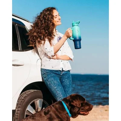 Buzio Trophy Series Water Bottle for Car 1.2L -  Caribbean Blue
