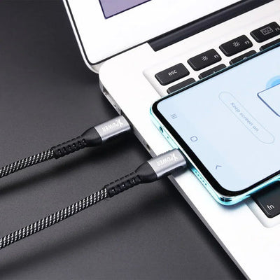 XPower UT100 Sync & Charge Cable - USB-C / 2 Meter / Gray