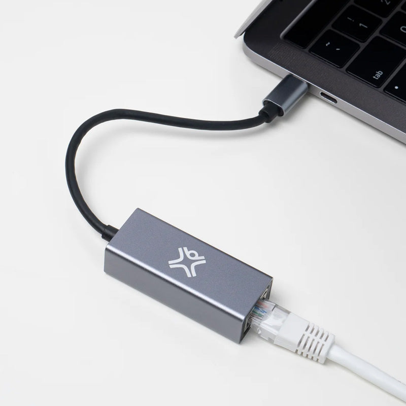 XtremeMac TYPE-C to Ethernet Adapter - Silver