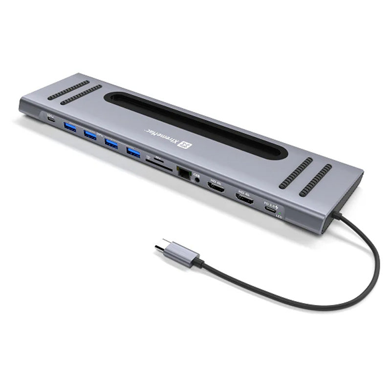 Xtrememac Docking Hub Station 12-ports / USB-C - Space Grey