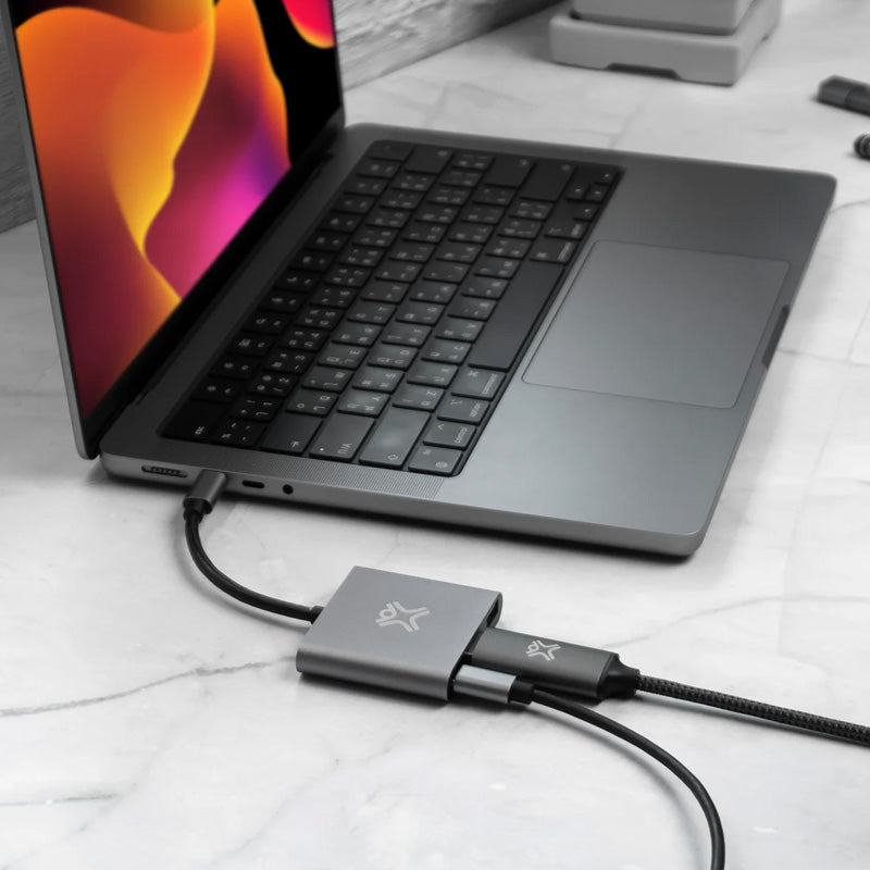 Xtrememac Hub Station - 3-in-1 / USB-C / Silver